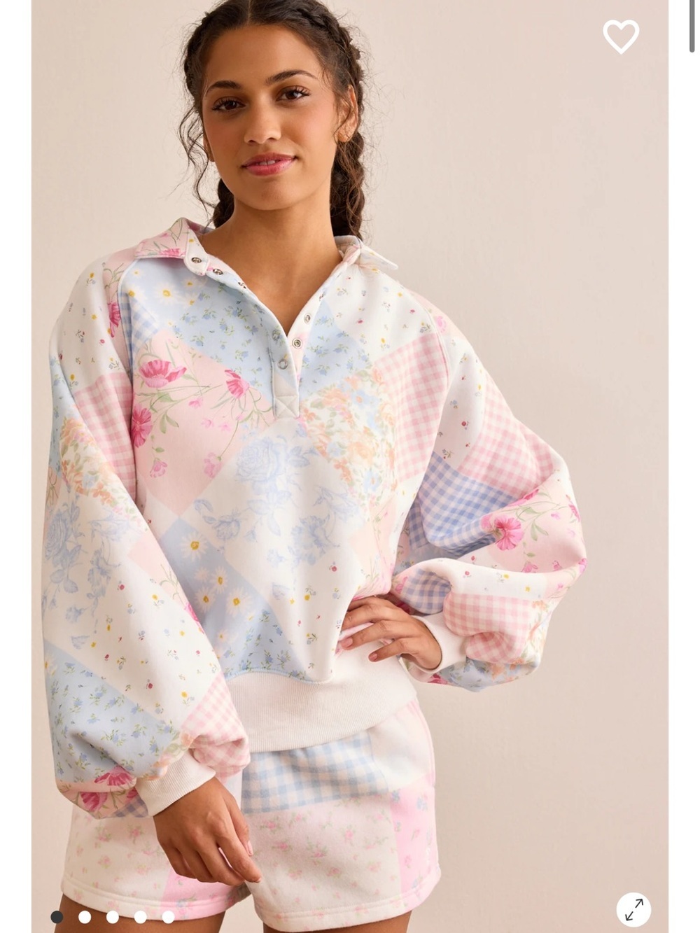 Garden Stroll Balloon Sleeve Pullover new with tags Altar’d State